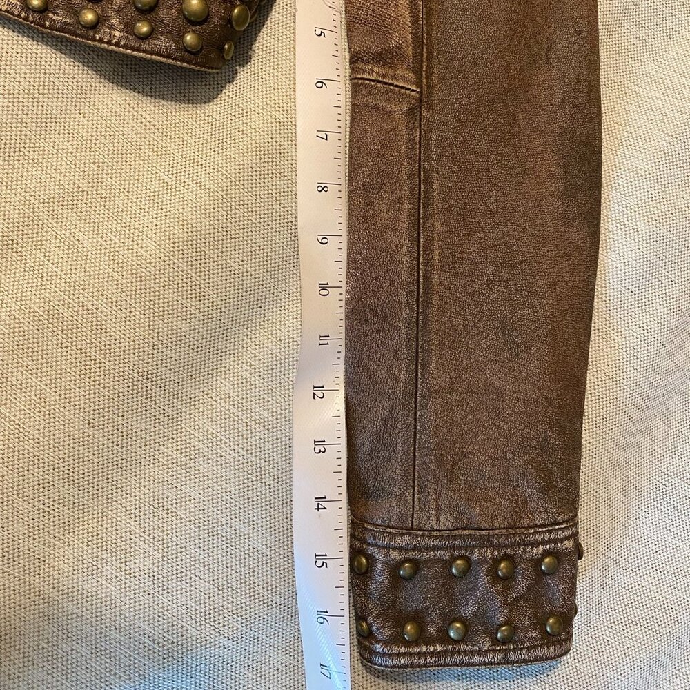 Wilsons Leather Crop Studded Leather Jacket - Picture 7 of 15